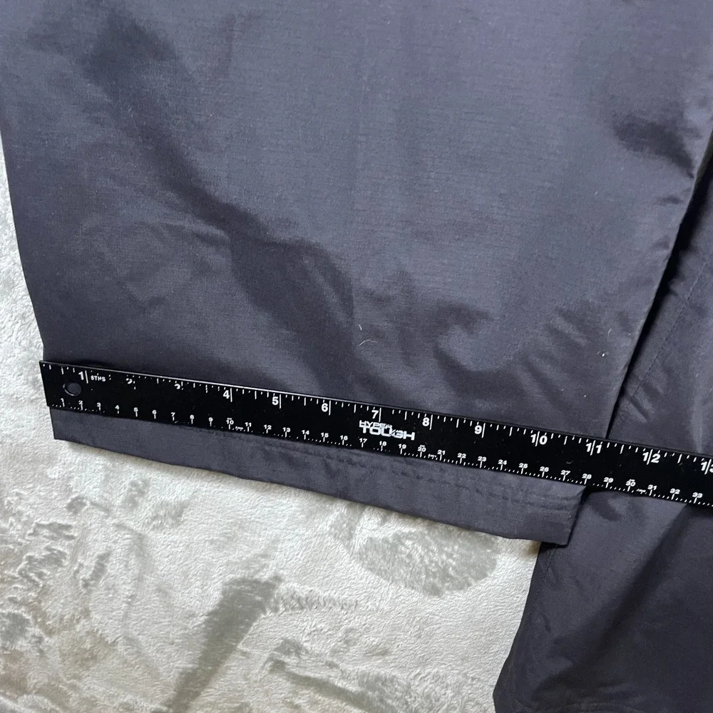 REI Elements Rain Pants Mens XL Black Waterproof Outdoor Hiking Zip Leg Lined